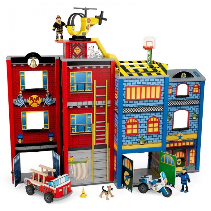 Centru de activitati multifunctional Eroii zilelor noastre - Set de joaca copii  Everyday Heroes KidKraft